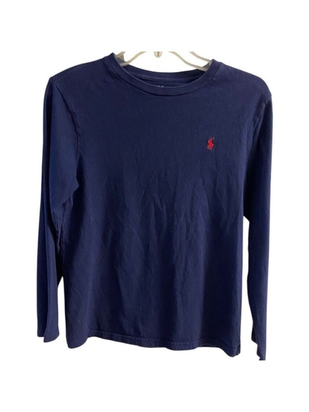 Polo by Ralph Lauren Navy Shirt with Yellow Logo boys large